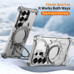Custodia magnetica per telefono J TRIBE Glacier Series con supporto girevole a 360 gradi per un raffreddamento ottimale., For Galaxy S26 Ultra 5G, For Galaxy S25 Ultra 5G