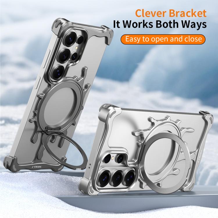 Custodia magnetica per telefono J TRIBE Glacier Series con supporto girevole a 360 gradi per un raffreddamento ottimale., For Galaxy S26 Ultra 5G, For Galaxy S25 Ultra 5G
