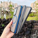 Custodia magnetica per telefono bicolore con effetto pelle, For Galaxy S26 5G