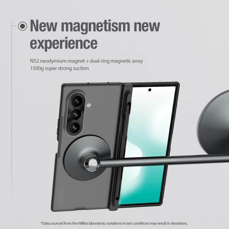 NILLKIN Custodia magnetica MagSafe pieghevole in PC + TPU satinato con stilo, For Galaxy Z Fold8 Ultra 5G
