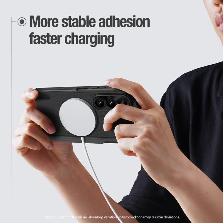 NILLKIN Custodia magnetica MagSafe pieghevole in PC + TPU satinato con stilo, For Galaxy Z Fold8 Ultra 5G