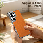 Custodia per telefono magnetica in ecopelle con texture a rombi, For Galaxy S26 Ultra 5G, For Galaxy S25 Ultra 5G, For Galaxy S24 Ultra 5G, For Galaxy S23 Ultra 5G