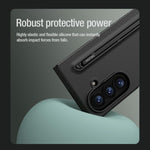 Custodia per telefono NILLKIN Fold in silicone liquido per PC con stilo, For Galaxy Z Fold8 Ultra 5G