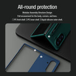 Custodia per telefono NILLKIN Fold in silicone liquido per PC con stilo, For Galaxy Z Fold8 Ultra 5G
