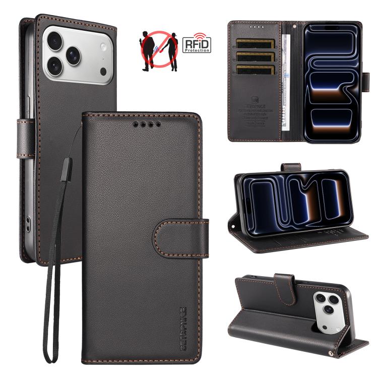 Custodia portafoglio in ecopelle per iPhone 17 Pro Max