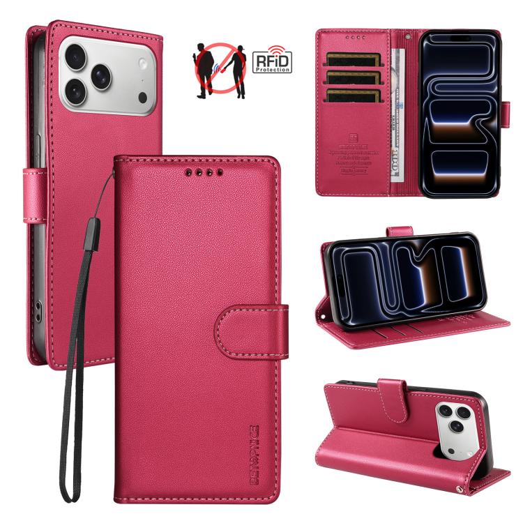 Custodia portafoglio in ecopelle per iPhone 17 Pro Max