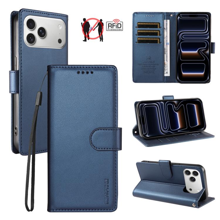 Custodia portafoglio in ecopelle per iPhone 17 Pro Max