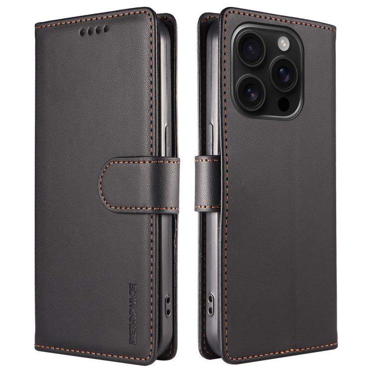Custodia portafoglio in ecopelle vegana per iPhone 16 Pro Max