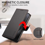 Custodia portafoglio in ecopelle vegana per iPhone 16 Pro Max