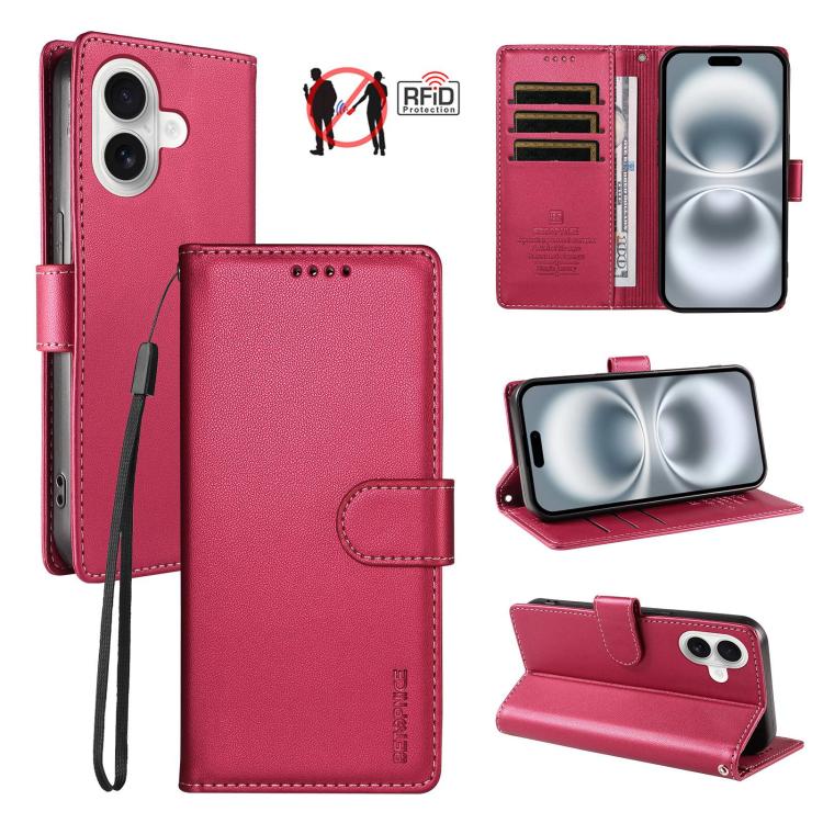 Custodia portafoglio in ecopelle vegana per iPhone 16 Pro Max