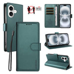 Custodia portafoglio in ecopelle vegana per iPhone 16 Pro Max