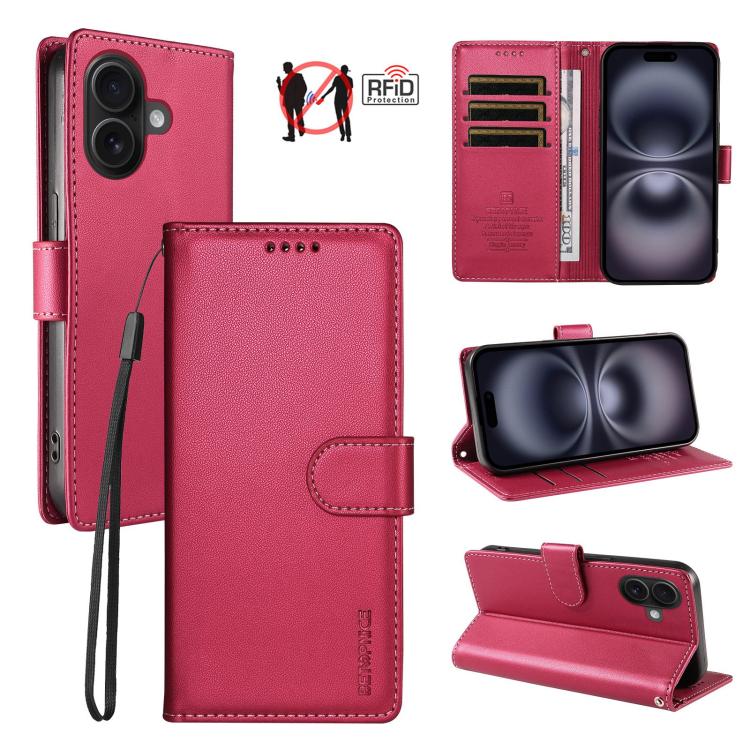 Custodia portafoglio in ecopelle vegana per iPhone 16 Pro Max