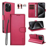 Custodia portafoglio in ecopelle vegana per iPhone 15 Pro Max