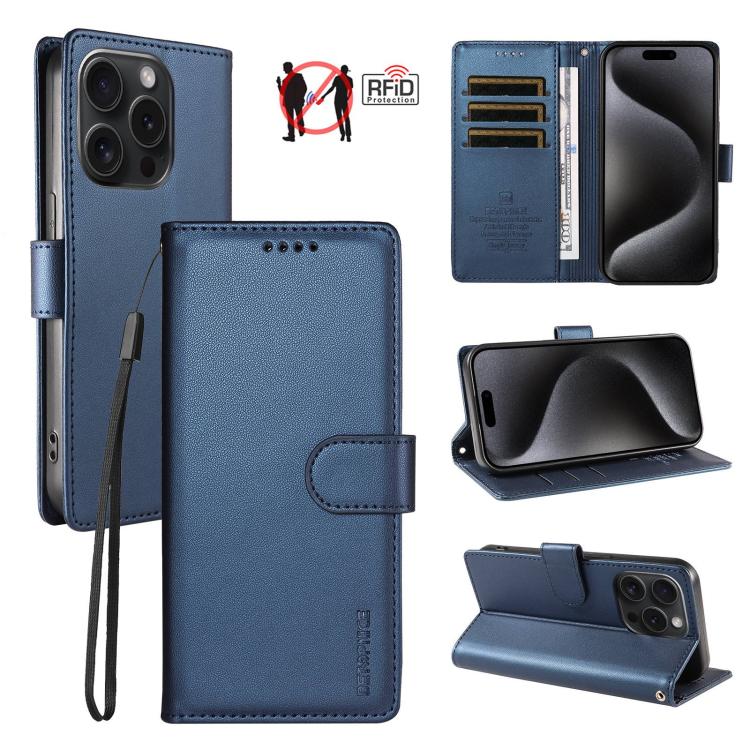 Custodia portafoglio in ecopelle vegana per iPhone 15 Pro Max