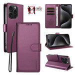Custodia portafoglio in ecopelle vegana per iPhone 15 Pro Max
