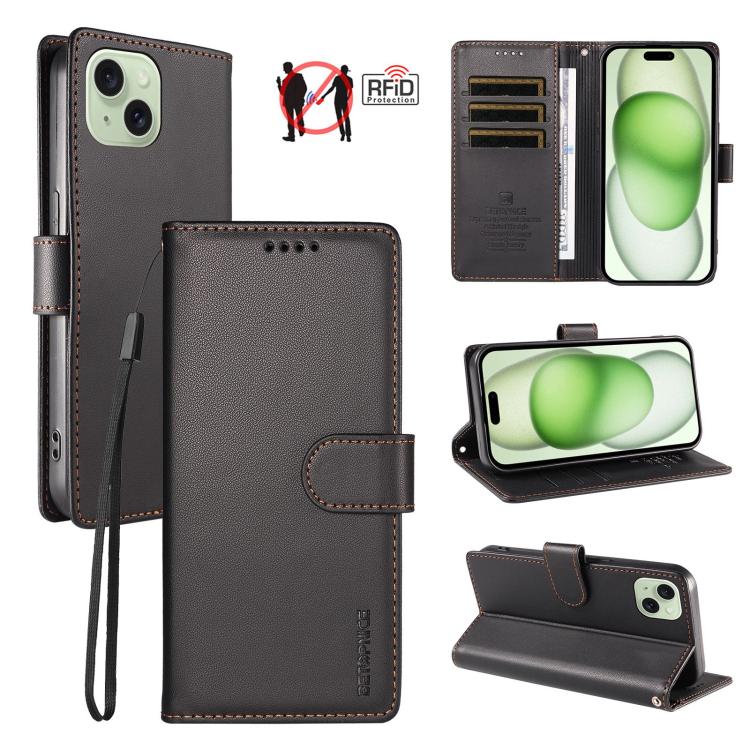 Custodia portafoglio in ecopelle vegana per iPhone 15 Pro Max