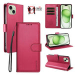 Custodia portafoglio in ecopelle vegana per iPhone 15 Pro Max