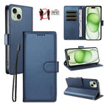 Custodia portafoglio in ecopelle vegana per iPhone 15 Pro Max