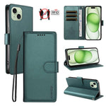 Custodia portafoglio in ecopelle vegana per iPhone 15 Pro Max