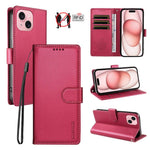 Custodia portafoglio in ecopelle vegana per iPhone 15 Pro Max