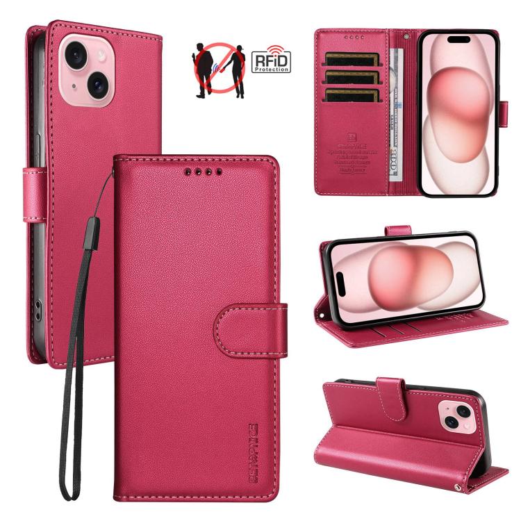 Custodia portafoglio in ecopelle vegana per iPhone 15 Pro Max