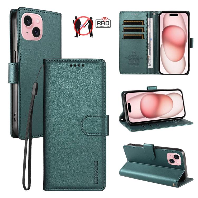 Custodia portafoglio in ecopelle vegana per iPhone 15 Pro Max