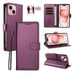 Custodia portafoglio in ecopelle vegana per iPhone 15 Pro Max