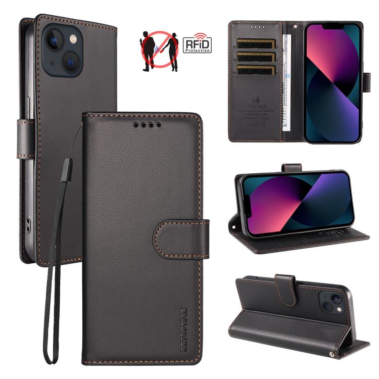 Custodia portafoglio in ecopelle vegana per iPhone 14 Plus