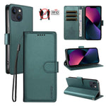 Custodia portafoglio in ecopelle vegana per iPhone 14 Plus