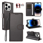 Custodia portafoglio in ecopelle vegana per iPhone 14 Plus