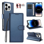 Custodia portafoglio in ecopelle vegana per iPhone 14 Plus
