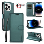 Custodia portafoglio in ecopelle vegana per iPhone 14 Plus