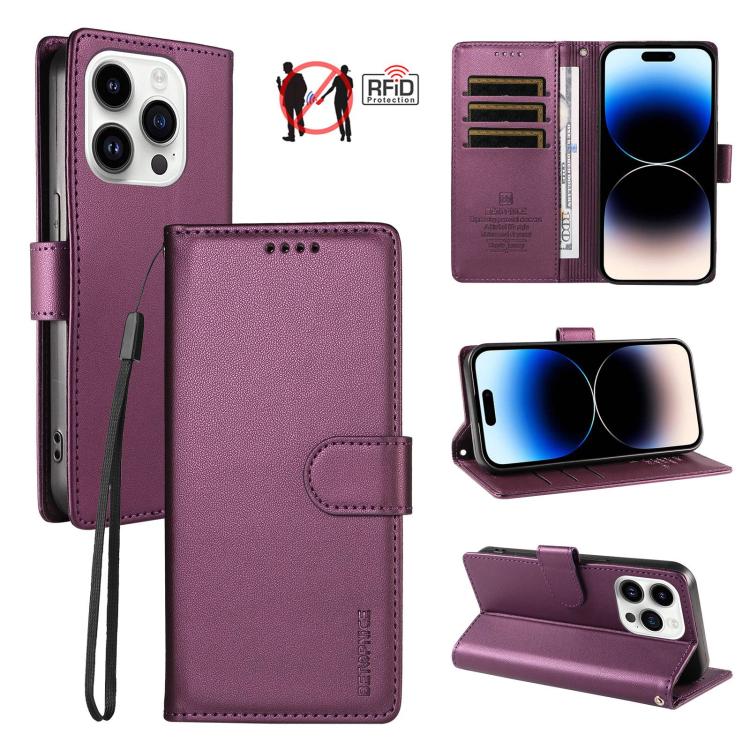 Custodia portafoglio in ecopelle vegana per iPhone 14 Plus