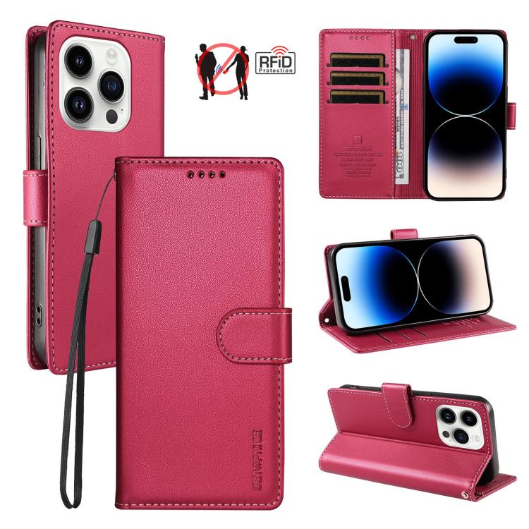 Custodia portafoglio in ecopelle vegana per iPhone 14 Plus