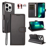 Custodia portafoglio in ecopelle vegana per iPhone 13 Pro Max