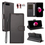 Custodia portafoglio in ecopelle per iPhone 8 Plus e 7 Plus