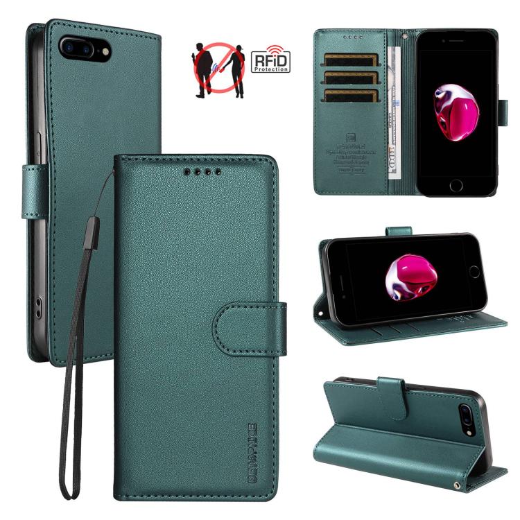 Custodia portafoglio in ecopelle per iPhone 8 Plus e 7 Plus