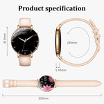 M201 Smartwatch da donna ultra sottile con schermo curvo da 1,32 pollici, torcia e certificazione IP68