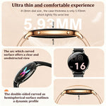 M201 Smartwatch da donna ultra sottile con schermo curvo da 1,32 pollici, torcia e certificazione IP68