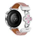 Cinturino per orologio in vera pelle con chiusura magnetica e zirconi cavi., 22mm