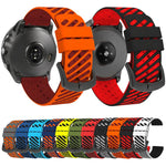 Cinturino per orologio in silicone traspirante bicolore con trama twill., 24mm