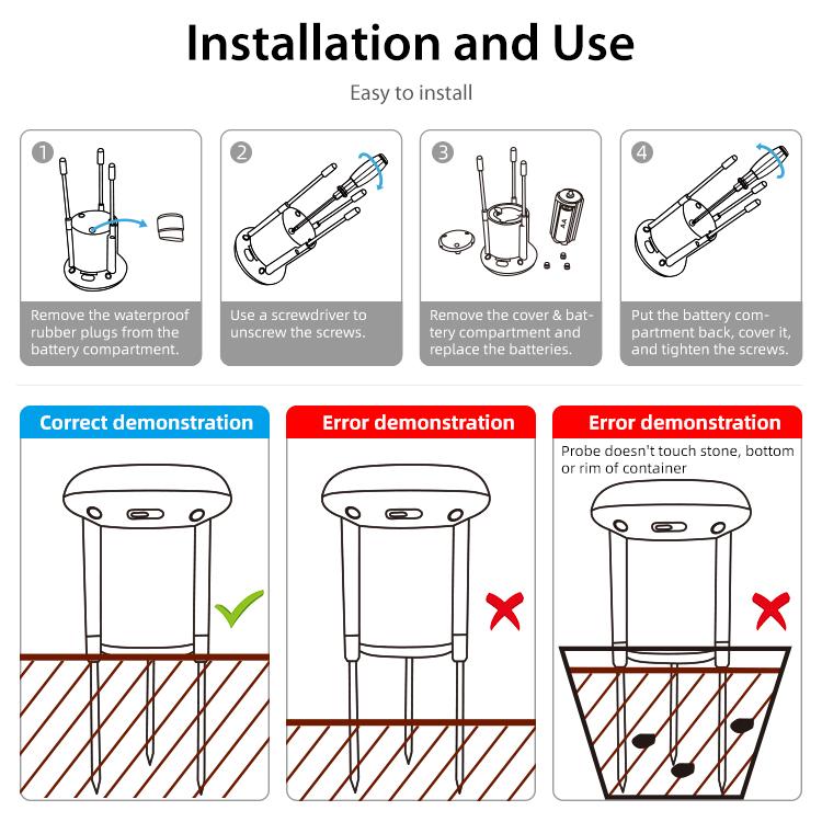 Sensore intelligente per il terreno NEO NAS-STH01W con Wi-Fi, STH01W
