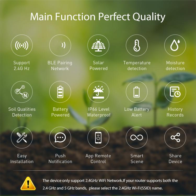 Sensore solare intelligente per terreno NEO NAS-STHO2W con WiFi, STHO2W