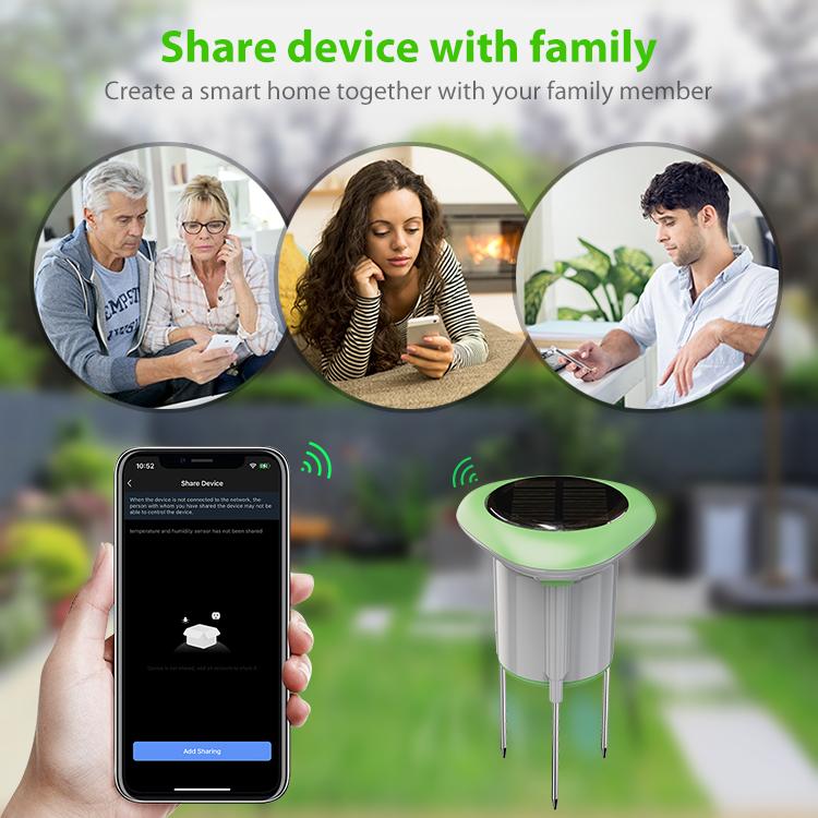 Sensore solare intelligente per terreno NEO NAS-STHO2W con WiFi, STHO2W