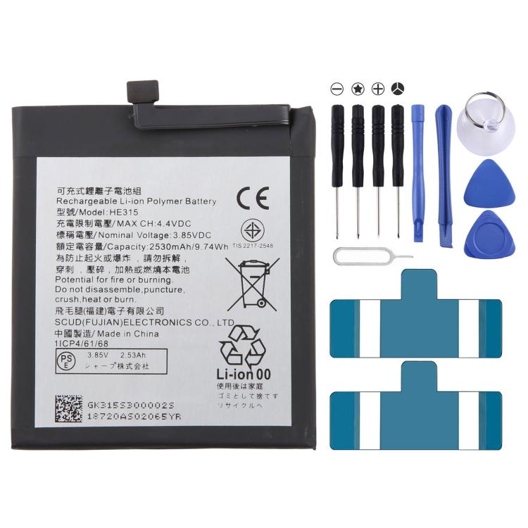 Batteriabatteriapila, For Sharp AQUOS Wish 1/AQUOS Wish 2 3730mAh SX1, For Sharp Aquos Zero6 A102SH 3890mAh UBATIA307AFN2, For Sharp Aquos X 3900mAh UBATIA281AFN1, For Sharp Aquos 315 2530mAh HE315, For Sharp AQUOS Xx mini 303SH 3000mAh UBATIA228AFN1  ...