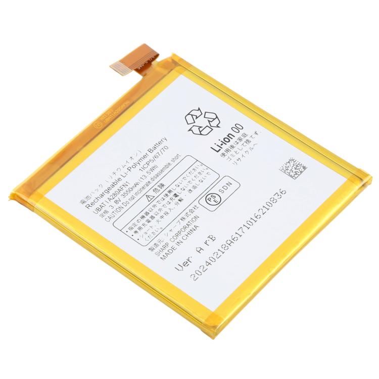 Batteria UBATIA280AFN1 da 3550 mAh per Sharp Aquos R SH-03J SHV39 605SH.