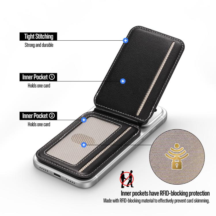 Portafoglio magnetico multifunzione RFID in pelle PU