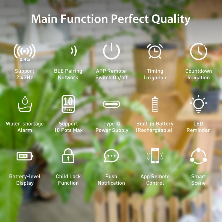 Sistema di irrigazione a goccia intelligente WiFi NEO NAS-WV08W, WV08W