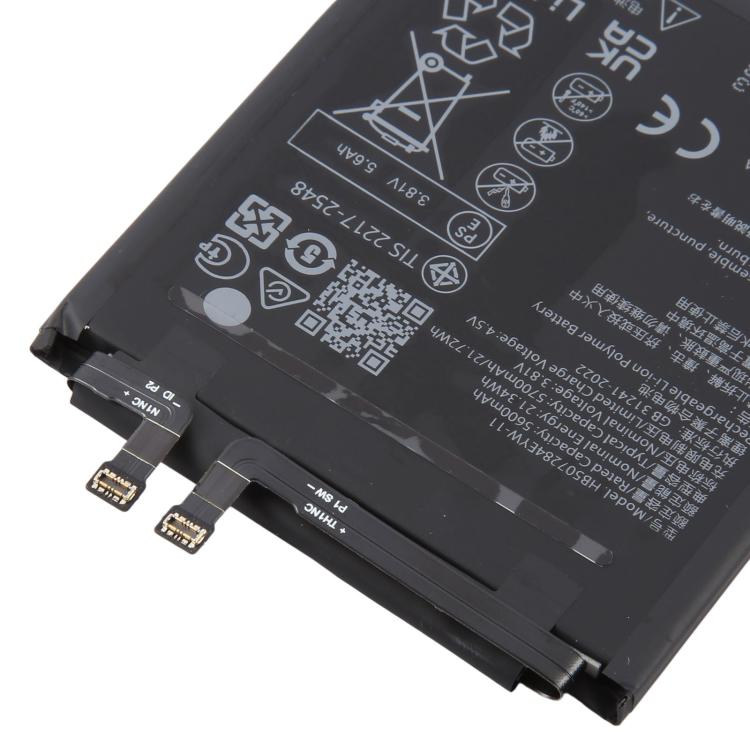 Batteria HB507284EYW-11 da 5700 mAh per Huawei Mate 70 Pro+ / Mate 70 RS Ultimate PLA-AL10 / PLA-AL30 / PLA-AL50