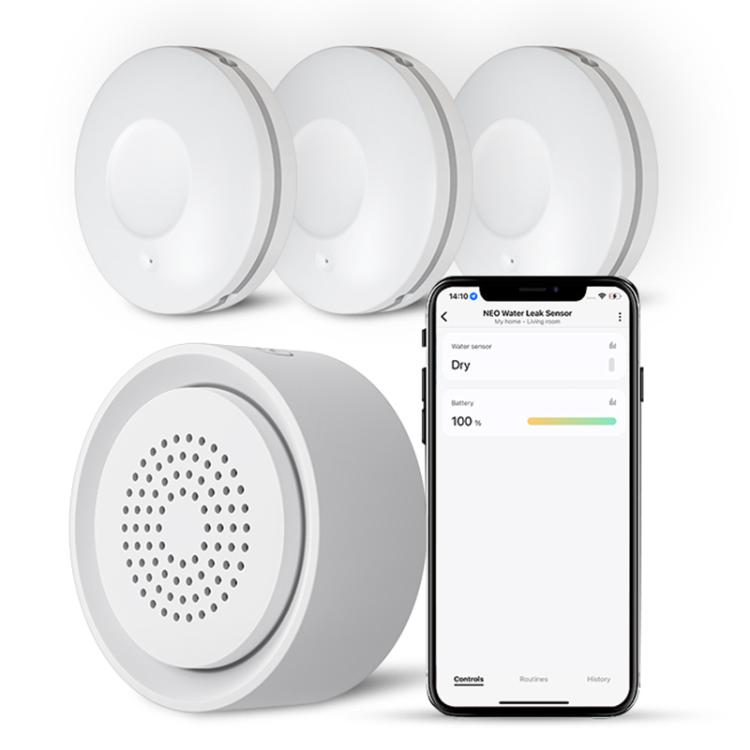Kit allarme perdite acqua NEO con Wi-Fi 2,4 GHz